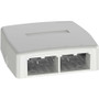 PanNet Mini-Com Mounting Box for Module, Cable Raceway, Audio/Video Device - Off White - Acrylonitrile Butadiene Styrene (ABS) - 1 (Fleet Network)