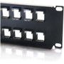 C2G 32 port Blank Keystone/Multimedia Patch Panel - 32 - 32 Port(s) - 32 x RJ-11 - 2U High - Black - 19" Wide (03860)