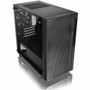 Thermaltake Versa H18 TG Computer Case - Micro Tower - Black, Blue - Tempered Glass, SPCC - 4 x Bay - 0 - Micro ATX, Mini ITX - 5 x - (Fleet Network)