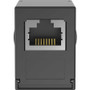 IndustrialNet M12 X-Code Female to RJ45 Coupler Adapter - M12 Network - Female - RJ-45 Network - Female - Black - 1 (ICAM12XRJS)
