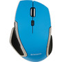 Verbatim Wireless Notebook 6-Button Deluxe Blue LED Mouse - Blue - Blue LED - Wireless - Radio Frequency - Blue - 1 Pack - USB - Wheel (99016)