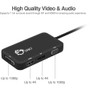 SIIG USB-C Multiport Video Adapter With DVI VGA DisplayPort And HDMI For Notebooks Desktops DVI/VGA/DP/HDMI Notebook Desktop Black CB-TC0611-S1