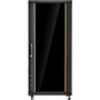 Claytek 32U 1000mm Depth Rack-mount Server Cabinet with 1U Cable Management - For Server - 32U Rack Height x 19" (482.60 mm) Rack x - (Fleet Network)