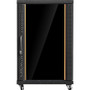 Claytek Depth Rack-mount Server Cabinet With 24 Port Cat6 Patch Panel For Structured Cabling Height Mm X WNG1810-PP24C6