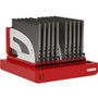 Bretford CUBE Micro Tray - Wired - Chromebook, Notebook, Tablet - Charging Capability - Red (Fleet Network)