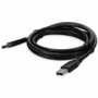 AddOn 2m USB a 3.0 Male to Male Black Cable - 6.6 ft (2 m) USB Data Transfer Cable for Notebook, PC, USB Charger, Mouse, Keyboard, - 1 (Fleet Network)