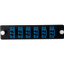 C2G Q-Series 31116 12-Port Fiber Optic Patch Panel - 12 Port(s) - 12 x Duplex - Blue - Rack-mountable, Wall Mountable (31116)