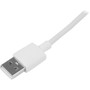 StarTech.com 1m (3ft) Apple Lightning or Micro USB to USB Cable for iPhone / iPod / iPad - White - 3.3 ft Lightning/USB Data Transfer (LTUB1MWH)