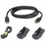ATEN 1.8M USB DisplayPort Secure KVM Cable Kit - 5.9 ft KVM Cable for KVM Switch, Server, Computer, Keyboard/Mouse, Speaker, Common - (Fleet Network)