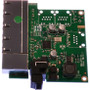 Brainboxes SW-105 Industrial Embeddable 5-Port Ethernet Switch - Fast Ethernet - Layer 2 - Unmanaged - USB/Power Supply - 20mm Compact