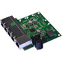 Brainboxes SW-105 Industrial Embeddable 5-Port Ethernet Switch - Fast Ethernet - Layer 2 - Unmanaged - USB/Power Supply - 20mm Compact