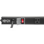 Tripp Lite series PS2404RA06B 4-Outlet Power Strip - NEMA 5-15P - 4 x NEMA 5-15R - 6 ft (1.83 m) Cord - 120 V AC Voltage - 1.80 kW - - (PS2404RA06B)