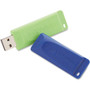 Verbatim 32GB Store 'n' Go USB Flash Drive Pack - 32 GB - USB 2.0 - Blue, Green - 2/Pack - TAA Compliant (Fleet Network)