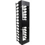 Rack Solutions 42U Vertical Plastic Cable Duct with Cover (Button Mount) - Cable Duct - Black - 42U Rack Height - 3 Pack (180-5257)