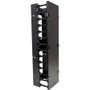 Rack Solutions 42U Vertical Plastic Cable Duct with Cover (Button Mount) - Cable Duct - Black - 42U Rack Height - 3 Pack (180-5257)