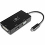Vantec Link USB C 3 In 1 Video Adapter With DVI And HDMI 1.4 Outputs For Versatile Display Connectivity Audio/Video Digital Female Male CB-CU301HDV