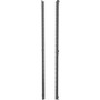 Vertiv&trade; 48U x 600mm Wide Server Rails Square Hole Black (Qty 2) - For Server - 48U Rack Height x 19" (482.60 mm) Rack Width - - (Fleet Network)