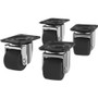 Vertiv&trade; Caster Kit Qty 4 - Metal - Black - 4 Piece (Fleet Network)
