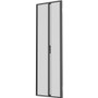 Vertiv&trade; 42U x 600mm Wide Split Perforated Doors Black (Qty 2) - Metal - Black - 42U Rack Height - 2 - 23.62" (600 mm) Width (Fleet Network)