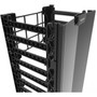 Legrand Q-Series Vertical Manager, 7' H x 12" Wide, Single Sided - Cable Manager - Black - 45U Rack Height x 84" Length - ABS Plastic (QVMS712)