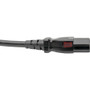Tripp Lite series P006-L01 Standard Power Cord - For Monitor, PC, Server, Printer, Computer - 125 V AC / 10 A - Black - 1 ft (0.30 m) (P006-L01)