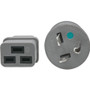 Tripp Lite series P049-006-GY-HG Standard Power Cord - For Server, Transformer, Medical Equipment, Power Strip - 125 V AC / 20 A - - 6 (P049-006-GY-HG)