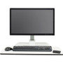 Safco 2192WH Desktop Sit-Stand Desk Riser - White Steel - 27" Screen Support - 36" Height - 25 lb Load Capacity