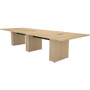 Middle Atlantic Pre-Configured T5 Series, 12' Sota Style Conference Table - Sandy Maple Veneer Rectangle Top - Sandy Maple Veneer Base (Fleet Network)