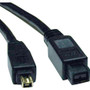 Tripp Lite 6ft Hi-Speed FireWire IEEE Cable-800Mbps with Gold Plated Connectors 9pin/4pin M/M 6' - 6 ft (1.83 m) FireWire Data Cable - (Fleet Network)