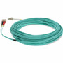 AddOn 11m SC to LC Aqua OM4 Duplex OFNR (Riser-Rated) Fiber Patch Cable - 36.1 ft (11 m) Fiber Optic Network Cable for Network Device (ADD-SC-LC-11M5OM4)