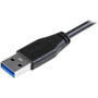 StarTech.com 1m 3 ft Slim Micro USB 3.0 Cable - M/M - USB 3.0 A to Left-Angle Micro USB - USB 3.1 Gen 1 (5 Gbps) - 3.3 ft USB Data for (USB3AU1MLS)