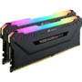 Corsair Vengeance RGB Pro 16GB (2 x 8GB) DDR4 SDRAM Memory Kit - 16 GB (2 x 8GB) - DDR4-2666/PC4-21300 DDR4 SDRAM - 2666 MHz - CL16 - (CMW16GX4M2A2666C16)