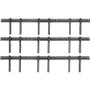 Atdec Wall Mount for Video Wall - 9 Display(s) Supported - 42" to 49" Screen Support - 363 lb (164654.03 g) Load Capacity - 400 x 400, (Fleet Network)