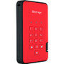 iStorage diskAshur2 1 TB Portable Rugged Solid State Drive - 2.5" External - Fiery Red  - Thin Client Device Supported - USB 3.2 (Gen (IS-DA2-256-SSD-1000-R)