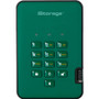 iStorage diskAshur2 500 GB Portable Hard Drive - 2.5" External - Racing Green  - USB 3.1 - 5400rpm - 256-bit AES Encryption Standard - (Fleet Network)