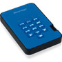 iStorage diskAshur2 1000 GB Portable Solid State Drive - External - Ocean Blue  - Thin Client Device Supported - USB 3.1 Type A - 294 (IS-DA2-256-SSD-1000-BE)