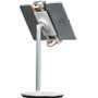 CTA Digital PAD-HADTS Height-Adjustable Desktop Tablet Stand - Silver - Up to 12. 9" Screen Support - 16. 75" Max Height - 360° Rotation & Tilt