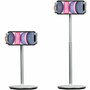 CTA Digital PAD-HADTS Height-Adjustable Desktop Tablet Stand - Silver - Up to 12. 9" Screen Support - 16. 75" Max Height - 360° Rotation & Tilt