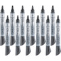 Quartet Premium Glass Board Dry-Erase Markers, Bullet Tip, Black, 12 Pack - Bold Bullet Marker Point - Black Ink - Dry - 12 Pack (Fleet Network)