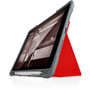 STM Goods Dux Plus Duo Transparent Red Carrying Case For 9.7 Inch iPad Models With Protective Cover And Drop Protection STM-222-200JW-02
