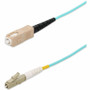 AddOn 2m SC to LC Aqua OM4 Simplex OFNR (Riser-Rated) Fiber Patch Cable - 6.6 ft (2 m) Fiber Optic Network Cable for Network Device - (ADD-SC-LC-2MS5OM4)
