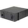Panduit Fiber Optic Splice Enclosure - 4U Rack Height x 19" (482.60 mm) Rack Width - Rack-mountable - Black - Steel, Plastic (Fleet Network)