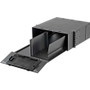 Panduit Fiber Optic Splice Enclosure - 4U Rack Height x 19" (482.60 mm) Rack Width - Rack-mountable - Black - Steel, Plastic - 1 Year (FRMHSS-4RU)