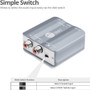 SIIG Toslink To Coaxial Bi-directional Optical Digital Audio Converter Metal USB Toslink/Coaxial CE-AU0311-S1