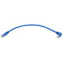 Tripp Lite series Left-Angle Cat6 UTP Patch Cable (RJ45) - 1 ft., M/M, Gigabit, Molded, Blue - 1 ft (0.30 m) Category 6 Network Cable (N204-001-BL-LA)