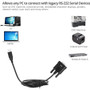 SIIG Industrial USB To RS 232 Serial Cable 1 Port Robust Data Transfer For Modem PDA Barcode Scanner Label/Receipt Serial/USB Printer ID-SC0211-S2