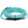 AddOn 3m MPO-16/UPC to 4xMPO/UPC Aqua OM4 OFNR (Riser-Rated) 16-Strand Fiber Fanout Cable - 9.8 ft (3 m) Fiber Optic Network Cable for (ADD-16FMPO-4PO3M5OM4)