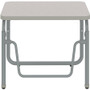 Safco AlphaBetter 2.0 Height - Adjustable Student Desk with Pendulum Bar 22"-30" - Gray Nebula Rectangle Top - 200 lb (90.72 kg) - - - (1221GR)