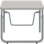 Safco AlphaBetter 2.0 Height - Adjustable Student Desk with Pendulum Bar 22"-30" - Gray Nebula Rectangle Top - 200 lb (90.72 kg) - - - (1221GR)