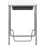Safco AlphaBetter 1224DE Student Desk - Rectangle Top - 200 lb (90.72 kg) Capacity - Height Adjustable - 29" (736.60 mm) to 43" mm) - (Fleet Network)